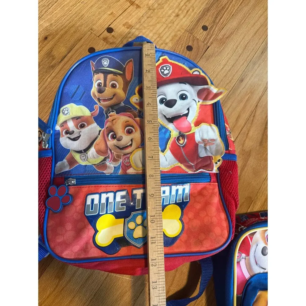 Paw Patrol Kids Backpack Lunch Box Set + School Bag